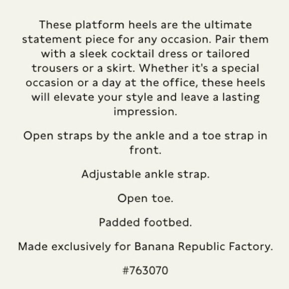 Banana Republic Leather Platform Dress Heel - Picture 12 of 13